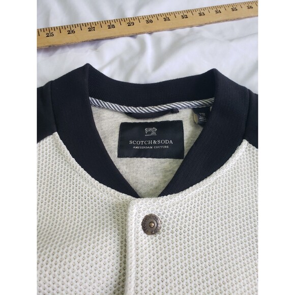 Scotch & Soda Black and White Bomber Jacket - Picture 6 of 14